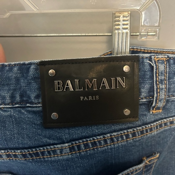 Balmain leather patch jeans - Picture 3 of 10